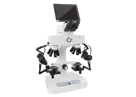 لوحة مجهر رقمي LCD للطب الشرعي 240X مجهر مركب ثلاثي العينيات