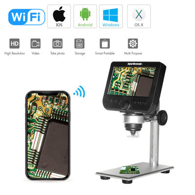 مصاصة قوس 1080P 1000X محمول واي فاي مجهر رقمي لأجهزة الكمبيوتر Ipad IPhone Android