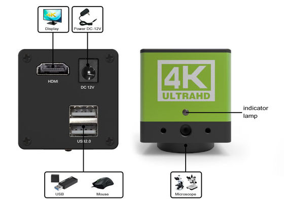 4K HD كاميرا رقمية مجهر الملحقات HDR ديناميكية واسعة