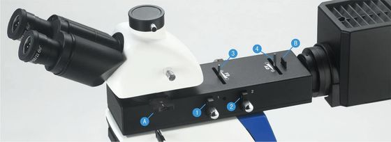 مجهر بصري معدني بصري مجهر 50X 1000X حقل مظلم مشرق صفيح العينين