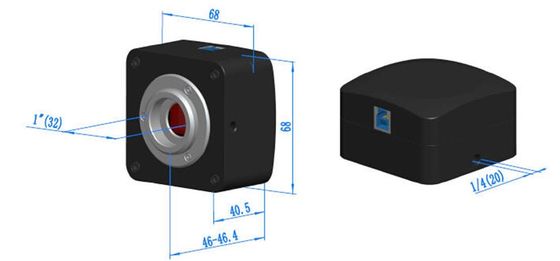 101.2 FPS Cmos USB Microscope Camera 640x480 نطاق دقة الأجهزة 3M بكسل